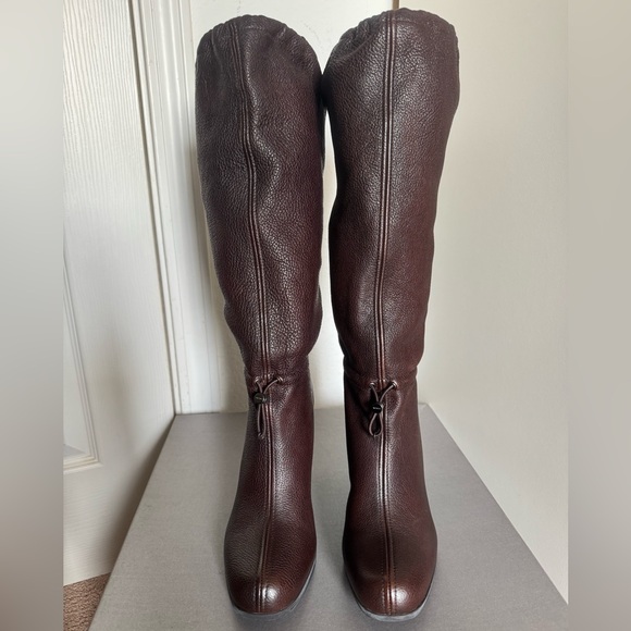 Prada Linea Rossa Tall Boots - Chocolate Brown - size 38 - NEW IN BOX - Picture 4 of 11
